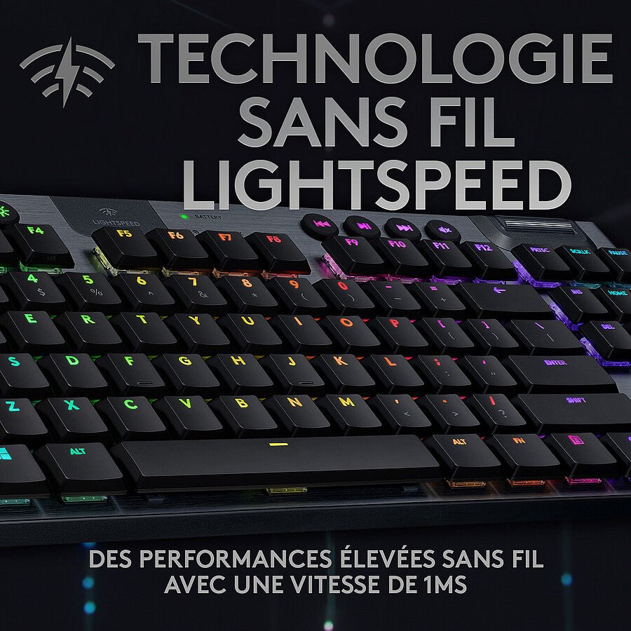 Logitech G915 TKL Lightspeed - GL Clicky prix maroc- Smartmarket.ma