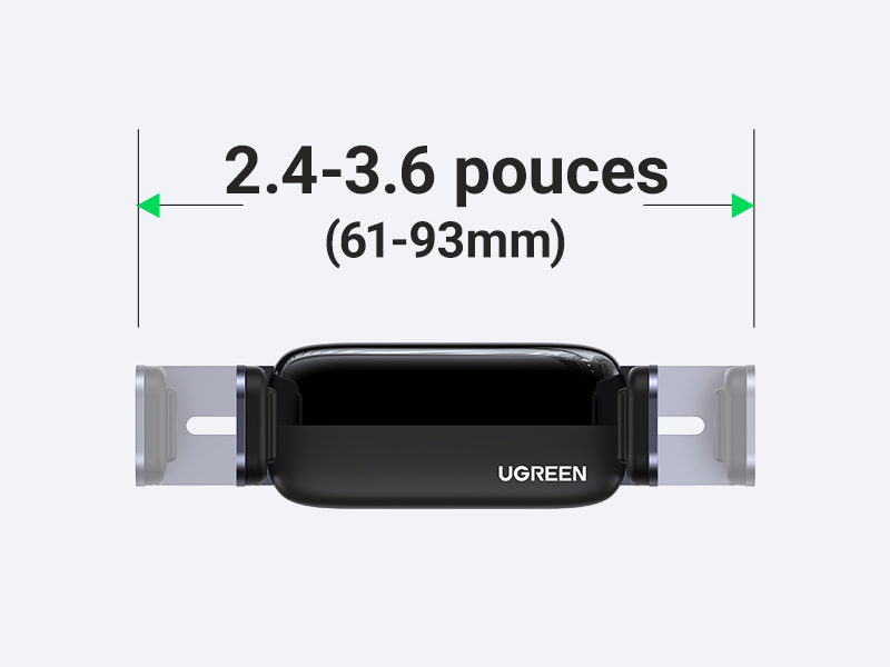 Le largeur prises en charge est de 61 - 93 mm