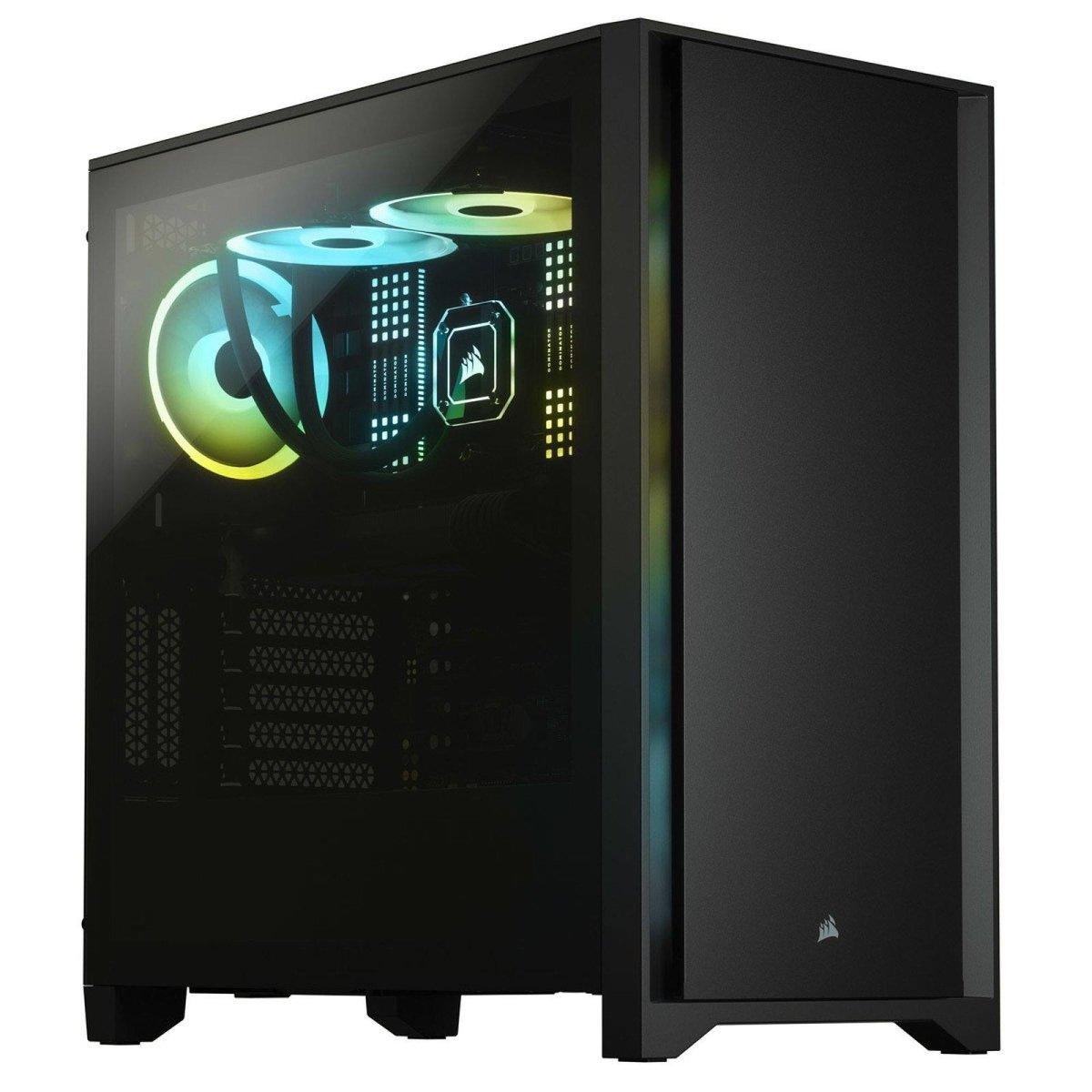 Corsair 4000D Tempered Glass Noir - Boîtier ATX moyen-tour en verre trempé prix maroc- Smartmarket.ma