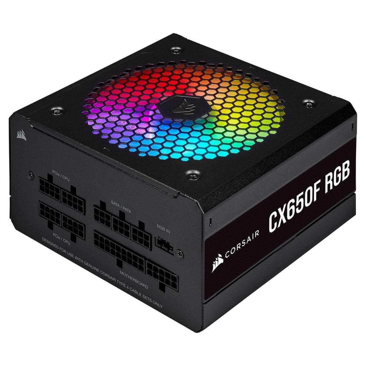 Corsair CX650F RGB 80PLUS Bronze - Noir prix maroc- Smartmarket.ma