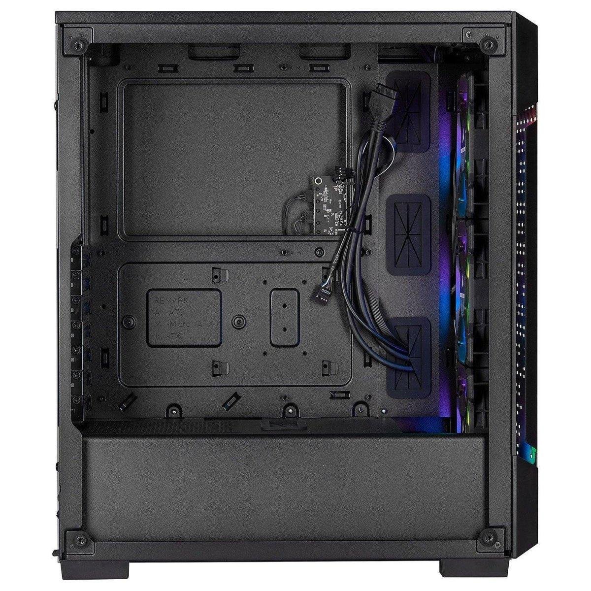 Corsair iCUE 220T RGB Airflow Noir - Boîtier moyen-tour intelligent en verre trempé prix maroc- Smartmarket.ma