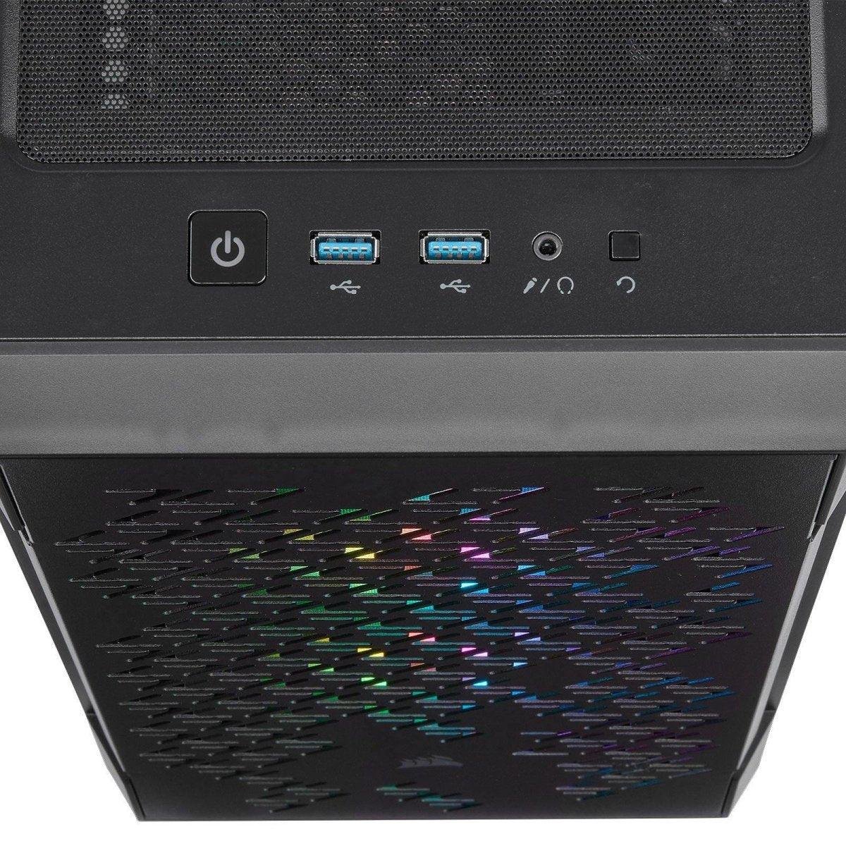 Corsair iCUE 220T RGB Airflow Noir - Boîtier moyen-tour intelligent en verre trempé prix maroc- Smartmarket.ma