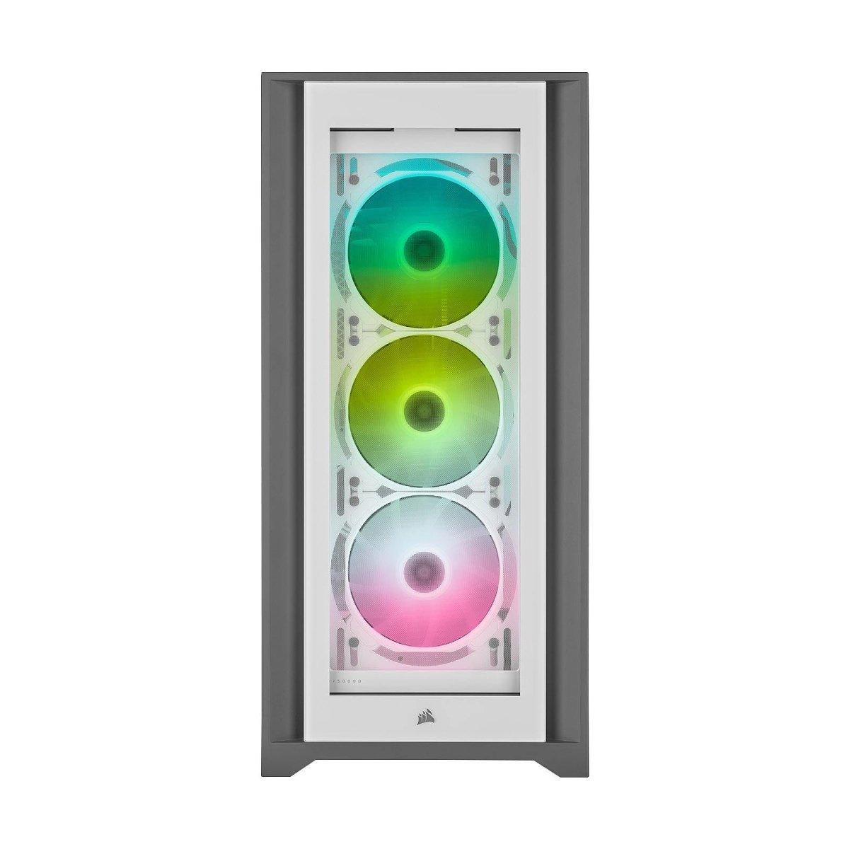 Corsair iCUE 5000X RGB Tempered Glass - Blanc prix maroc- Smartmarket.ma