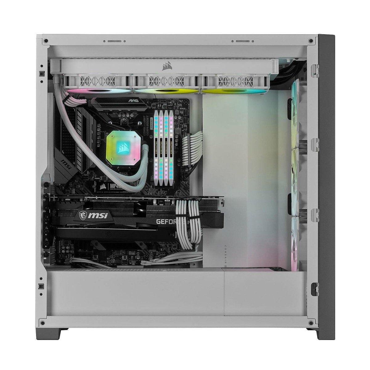 Corsair iCUE 5000X RGB Tempered Glass - Blanc prix maroc- Smartmarket.ma