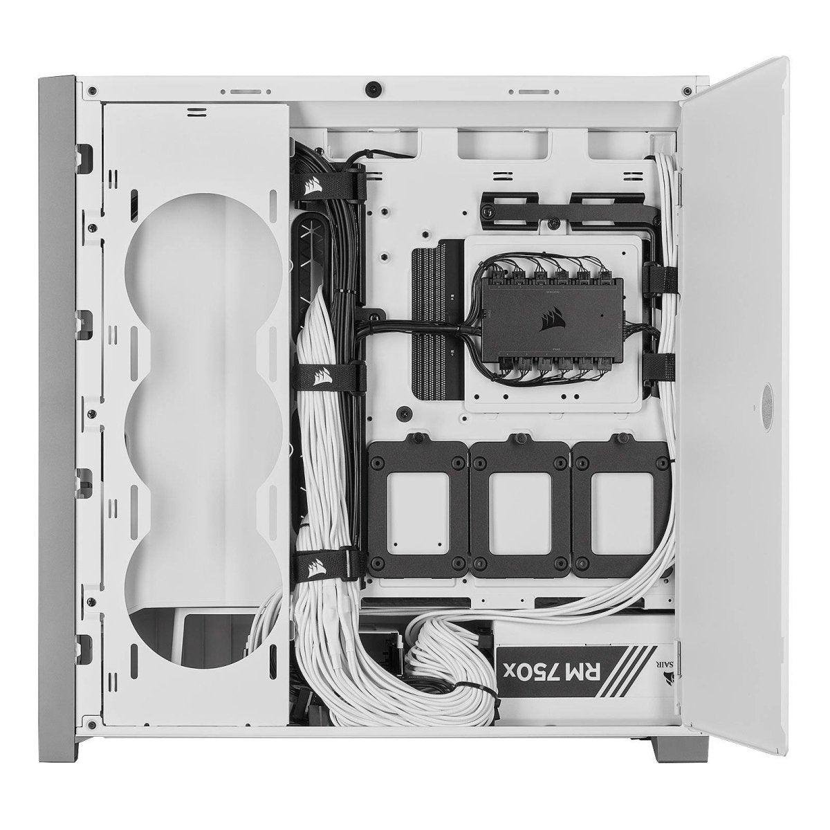 Corsair iCUE 5000X RGB Tempered Glass - Blanc prix maroc- Smartmarket.ma
