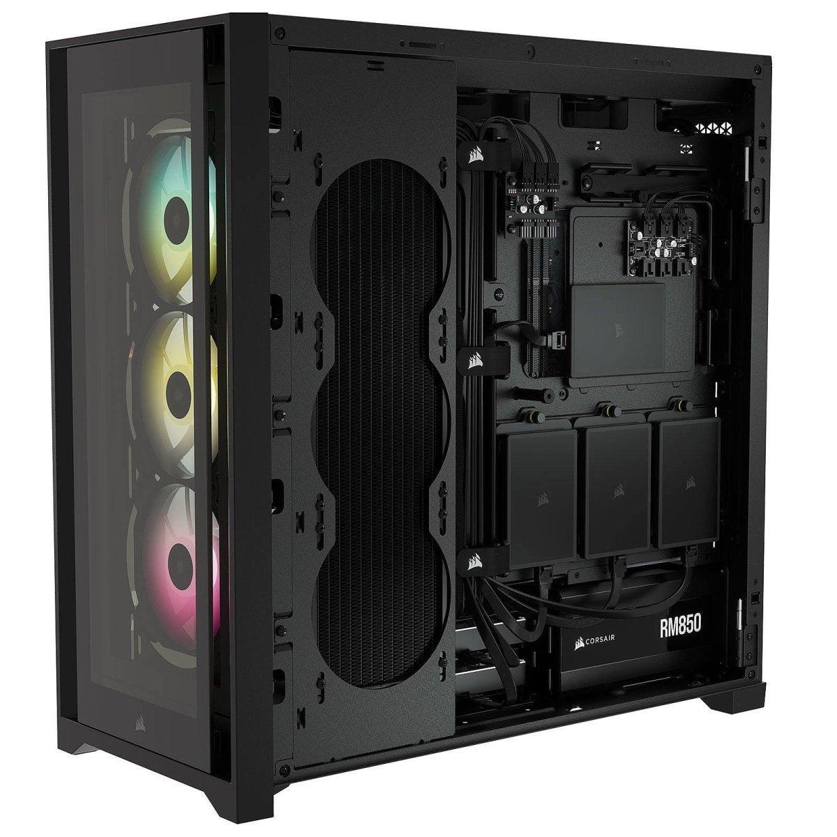 Corsair iCUE 5000X RGB Tempered Glass - Noir prix maroc- Smartmarket.ma