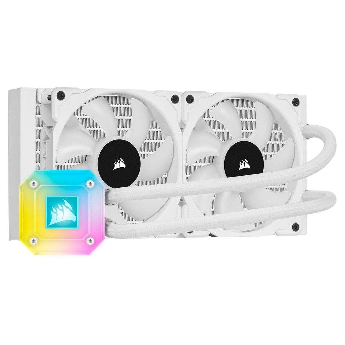 Corsair iCue H100i Elite Capellix - Blanc prix maroc- Smartmarket.ma