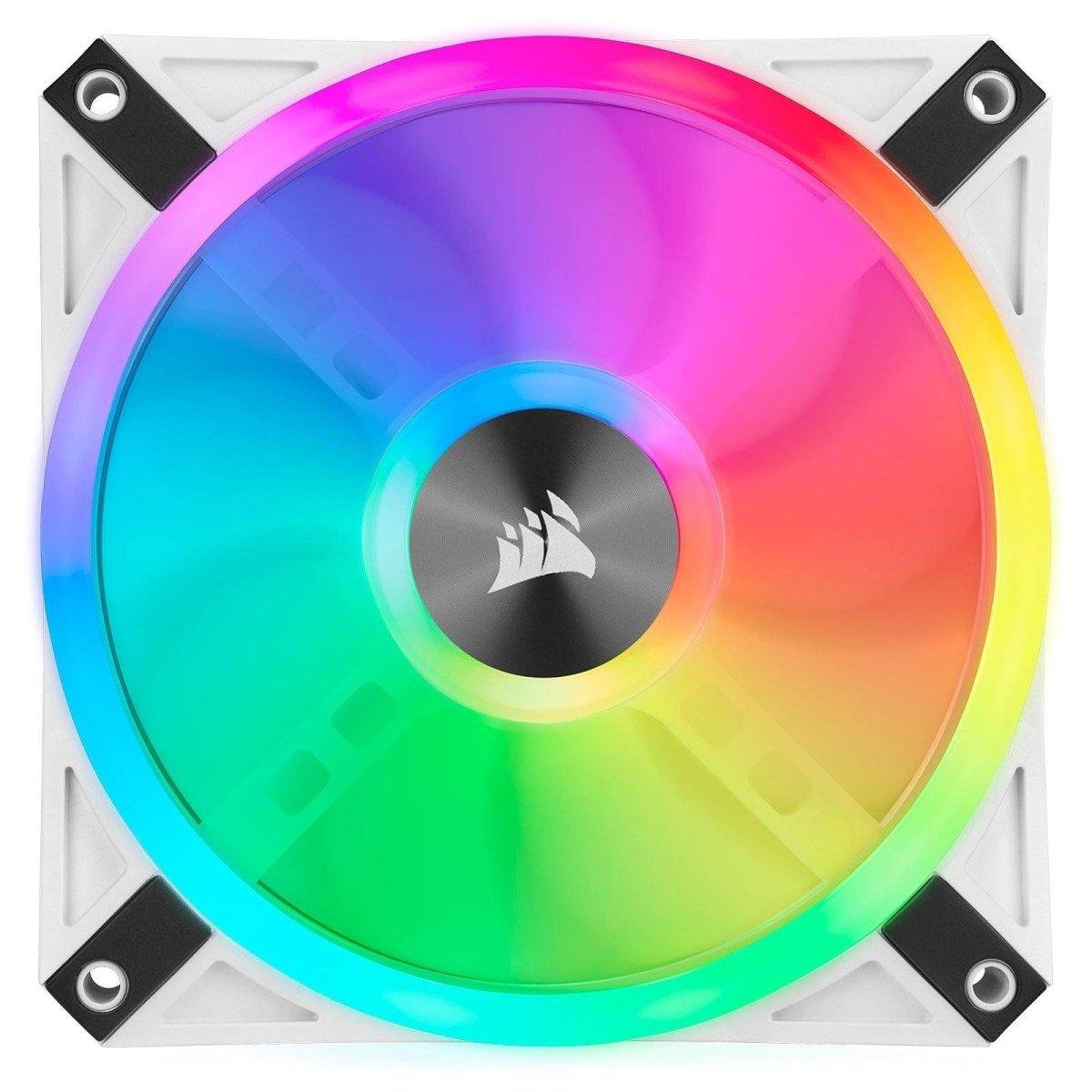 Corsair QL Series QL120 RGB (Par 3) - Blanc prix maroc- Smartmarket.ma