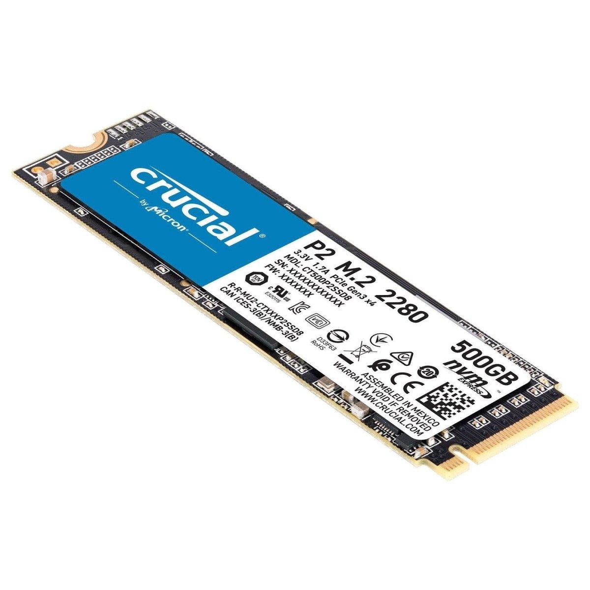 Crucial P2 M.2 PCIe NVMe 500 Go prix maroc- Smartmarket.ma