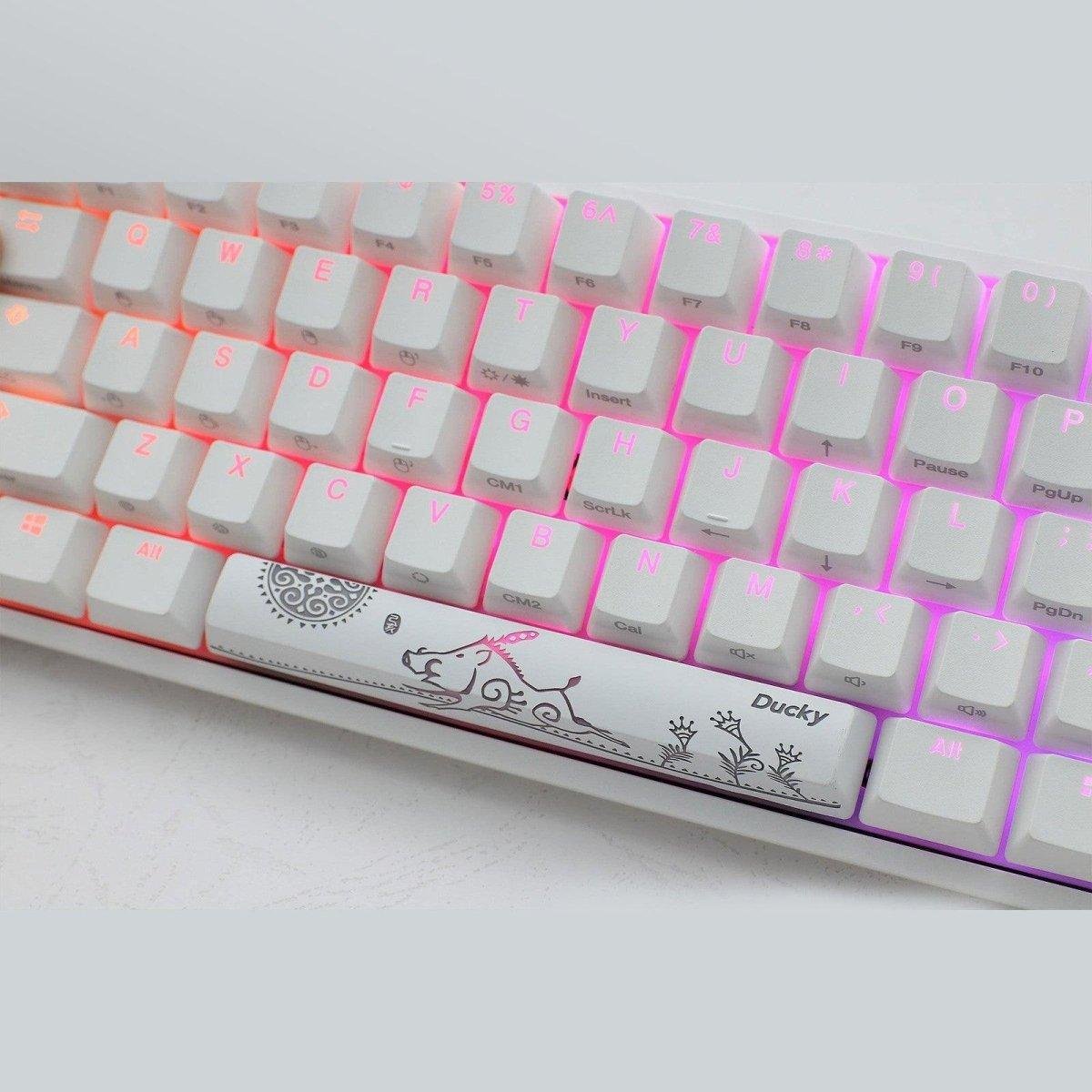 Ducky Channel One 2 Mini RGB Blanc - Clavier Gamer | Cherry MX RGB Brown prix maroc- Smartmarket.ma
