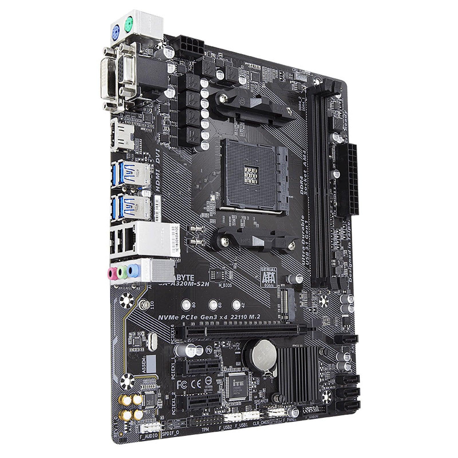 Gigabyte A320M-S2H - Carte mère Micro ATX | Socket AM4 AMD A320 prix maroc- Smartmarket.ma