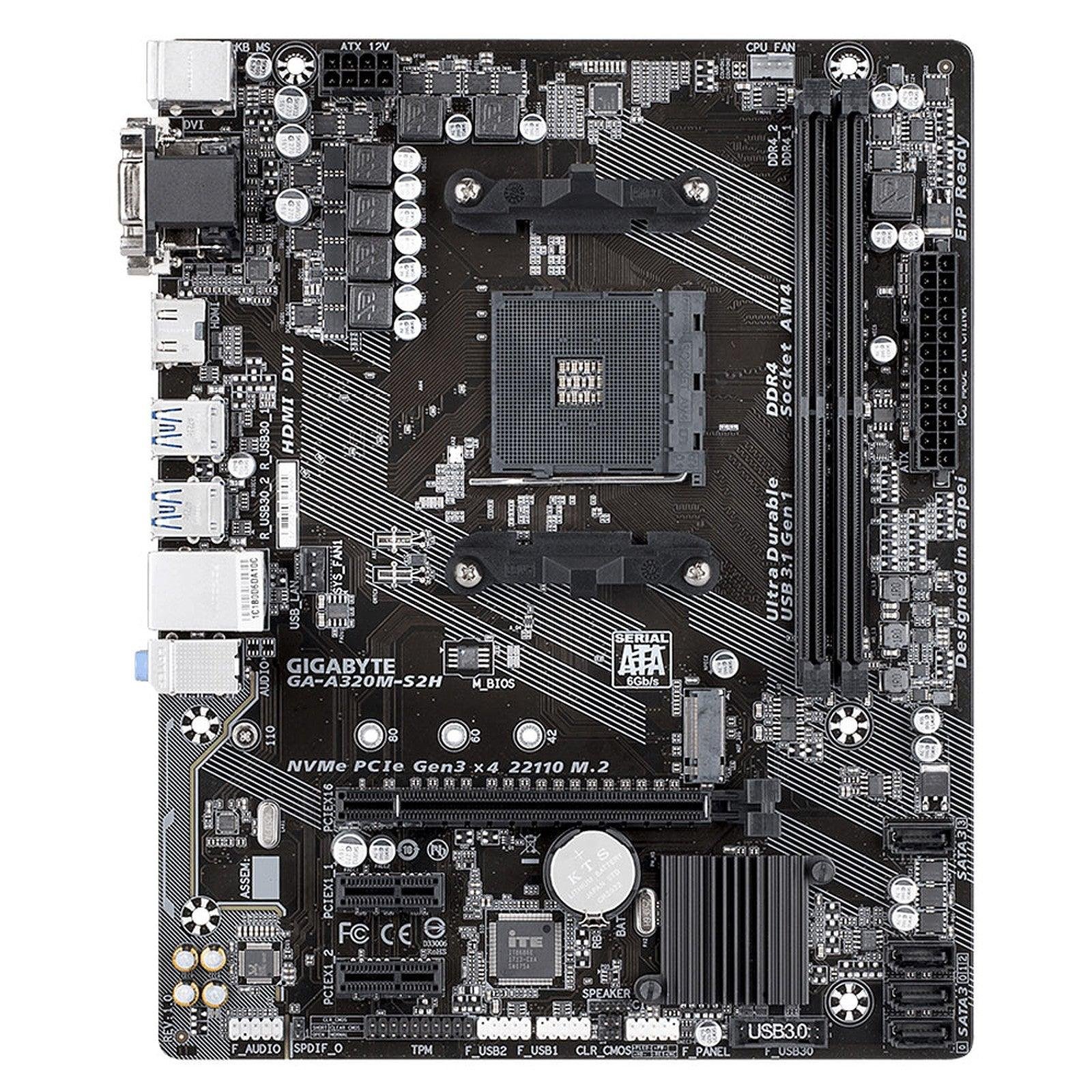 gigabyte-a320m-s2h-carte-mere-micro-atx-or-socket-am4-amd-a320-prix-maroc-3 Gigabyte A320M-S2H - Carte mère Micro ATX | Socket AM4 AMD A320 prix maroc- Smartmarket.ma
