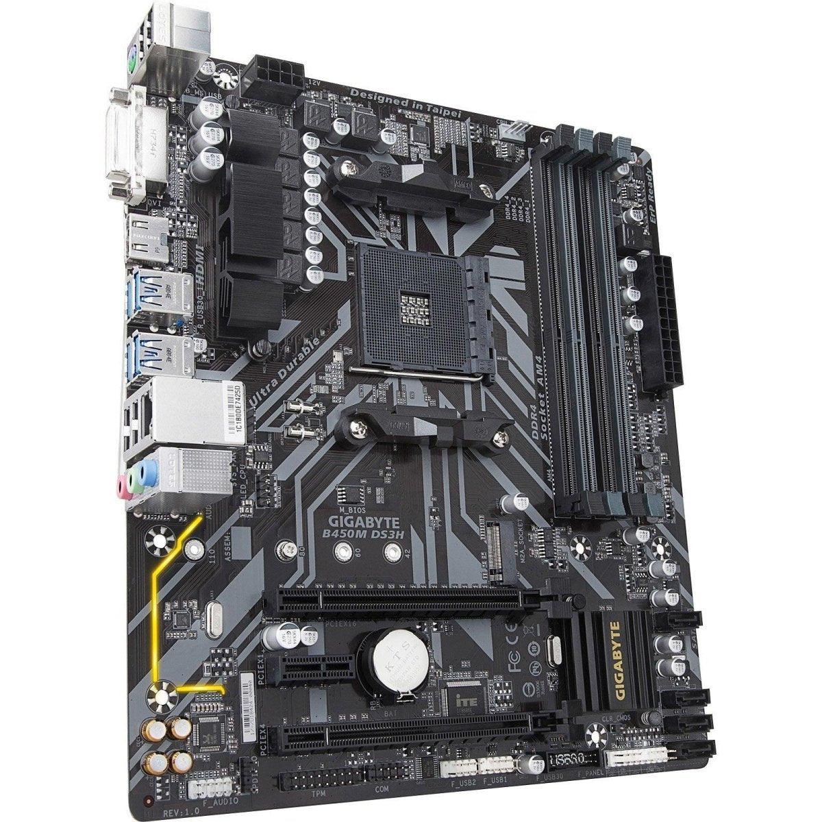 Gigabyte B450M-DS3H - Carte mère micro-ATX Socket AM4 AMD prix maroc- Smartmarket.ma