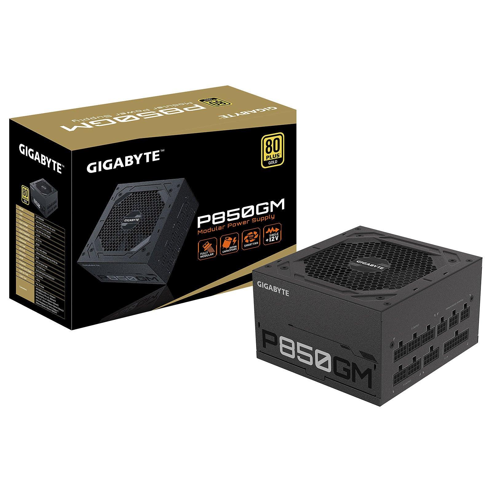 Gigabyte P850GM 80PLUS Gold | Alimentation 100% modulaire 850W prix maroc- Smartmarket.ma