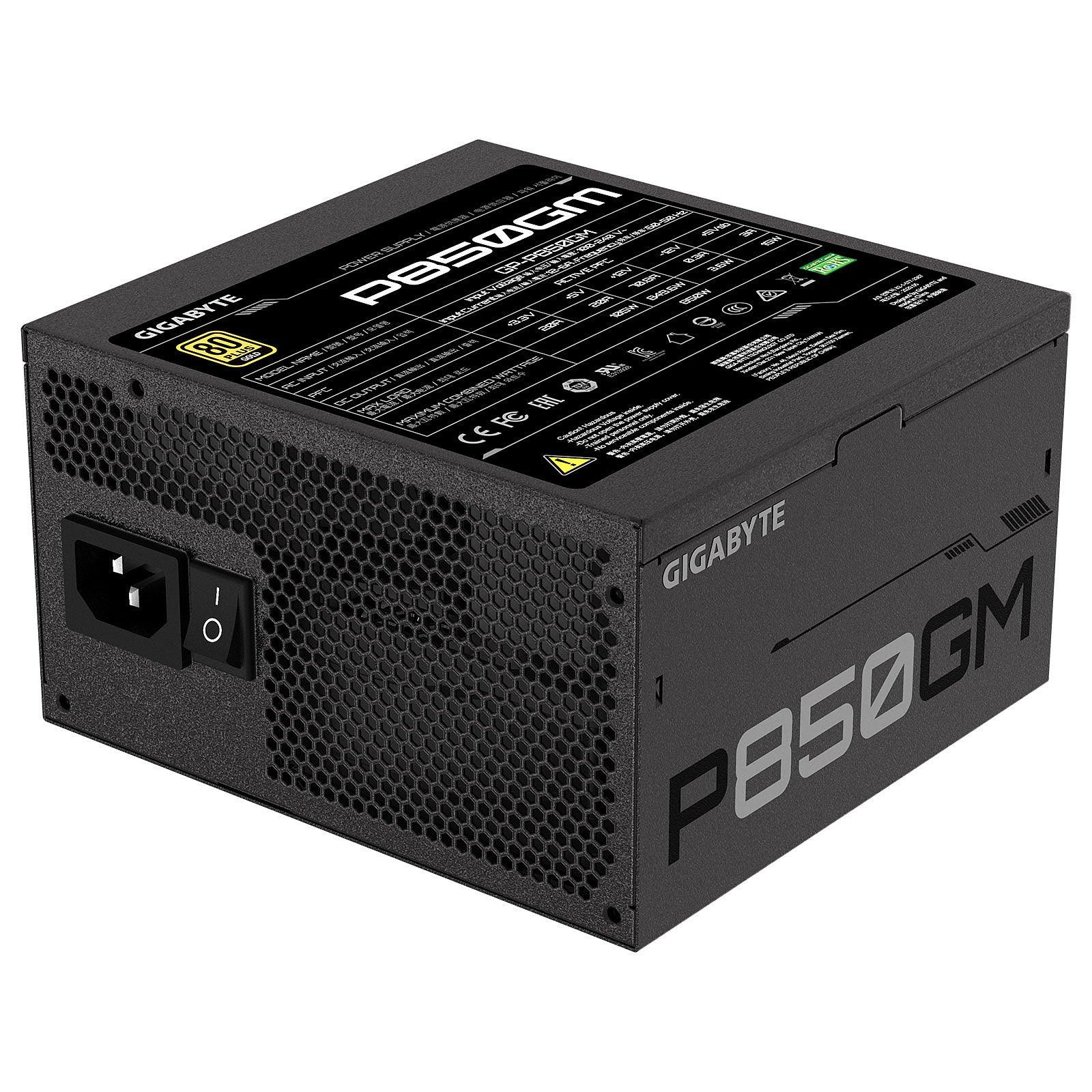 Gigabyte P850GM 80PLUS Gold | Alimentation 100% modulaire 850W prix maroc- Smartmarket.ma