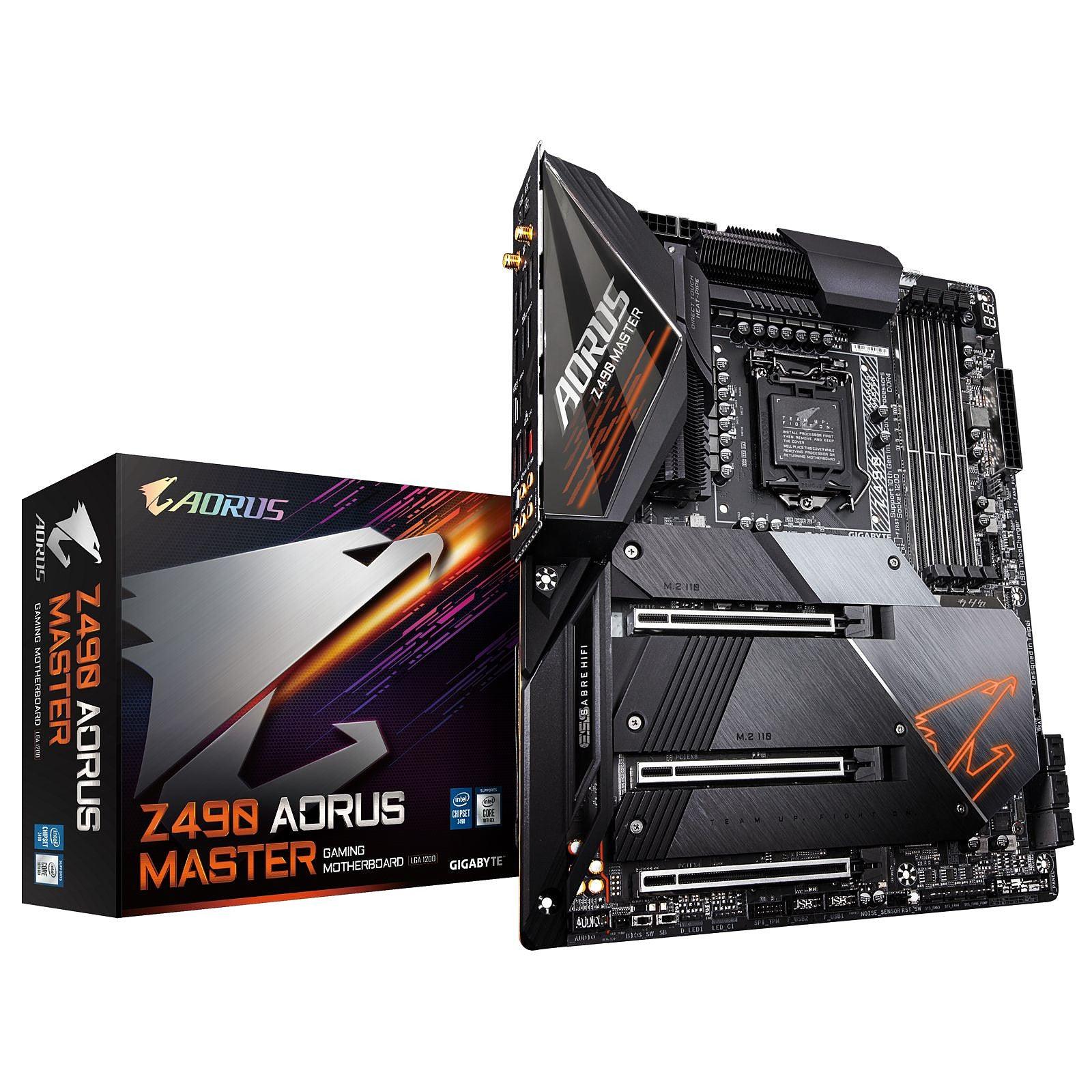 Gigabyte Z490 Aorus Master 1.1 - Carte mère | RGB Fusion prix maroc- Smartmarket.ma