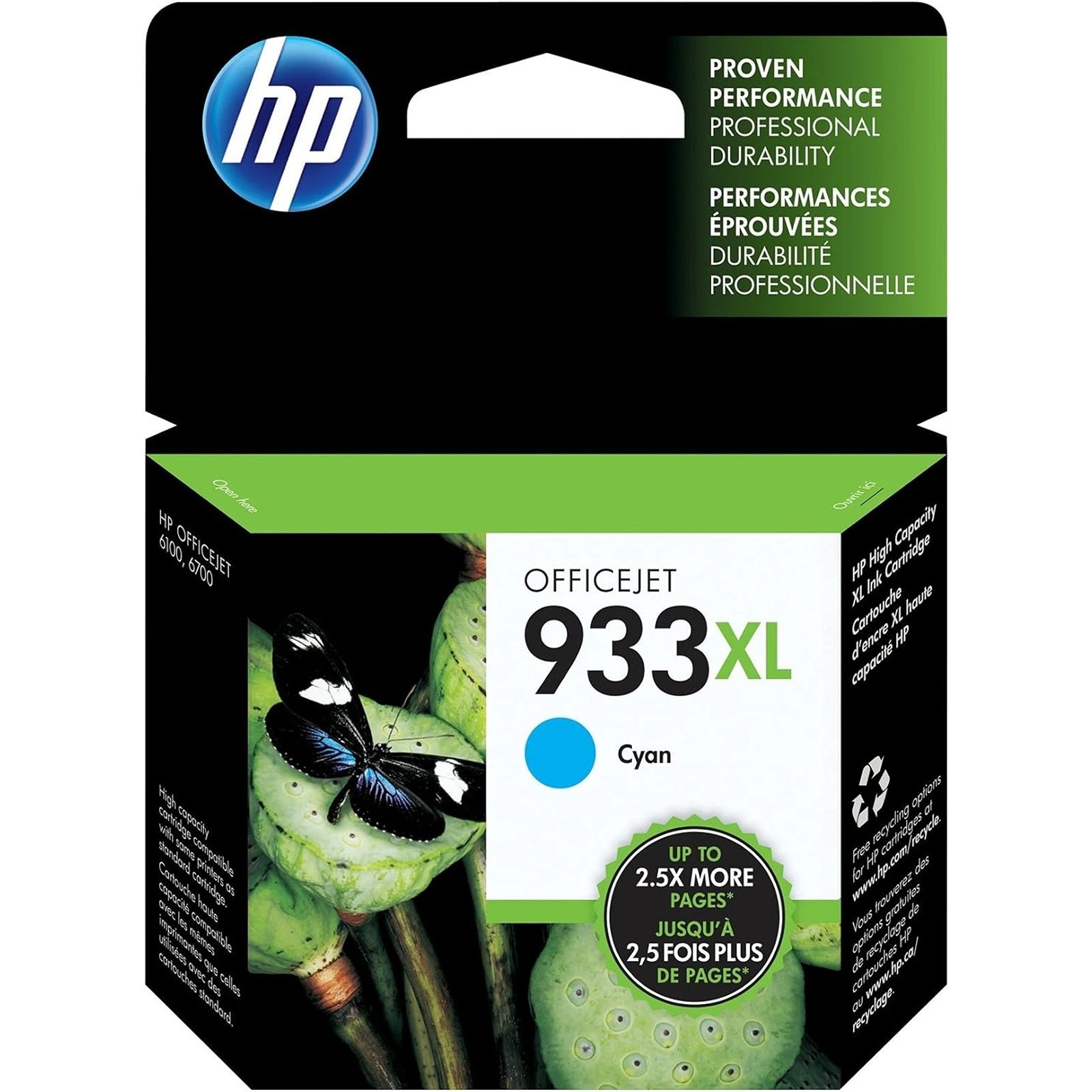 HP 933XL Cartouche D'encre Originale Cyan - CN054AE prix maroc- Smartmarket.ma