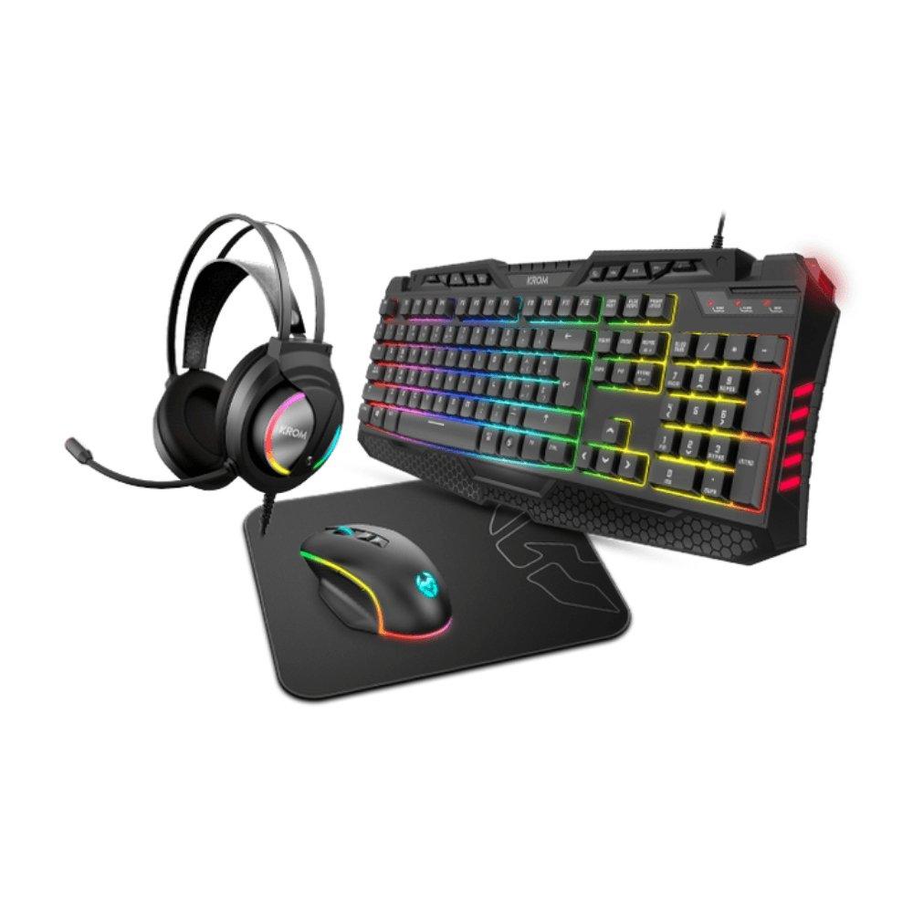 Krom Kritic - Pack Gamer RGB Rainbow prix maroc- Smartmarket.ma