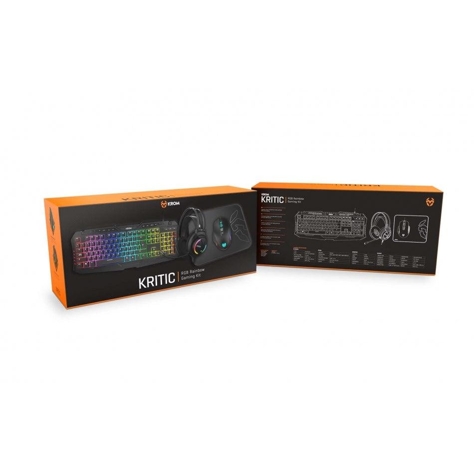 Krom Kritic - Pack Gamer RGB Rainbow prix maroc- Smartmarket.ma
