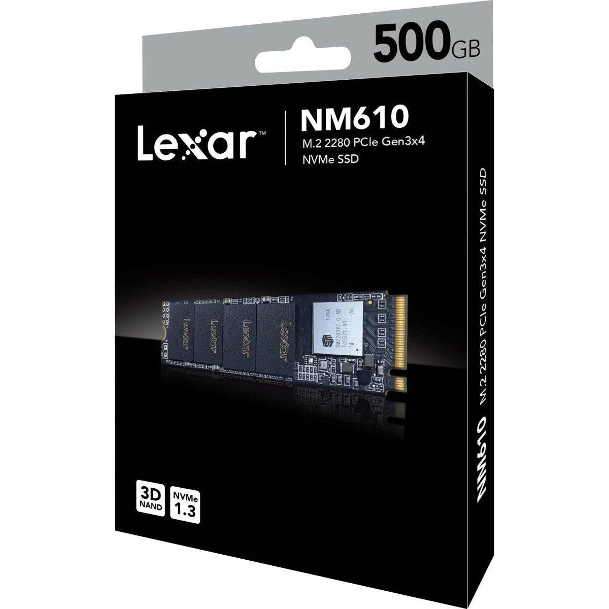 Lexar NM610 M.2 2280 NVMe 500Go - SSD | Interface PCIe Gen3x4 prix maroc- Smartmarket.ma