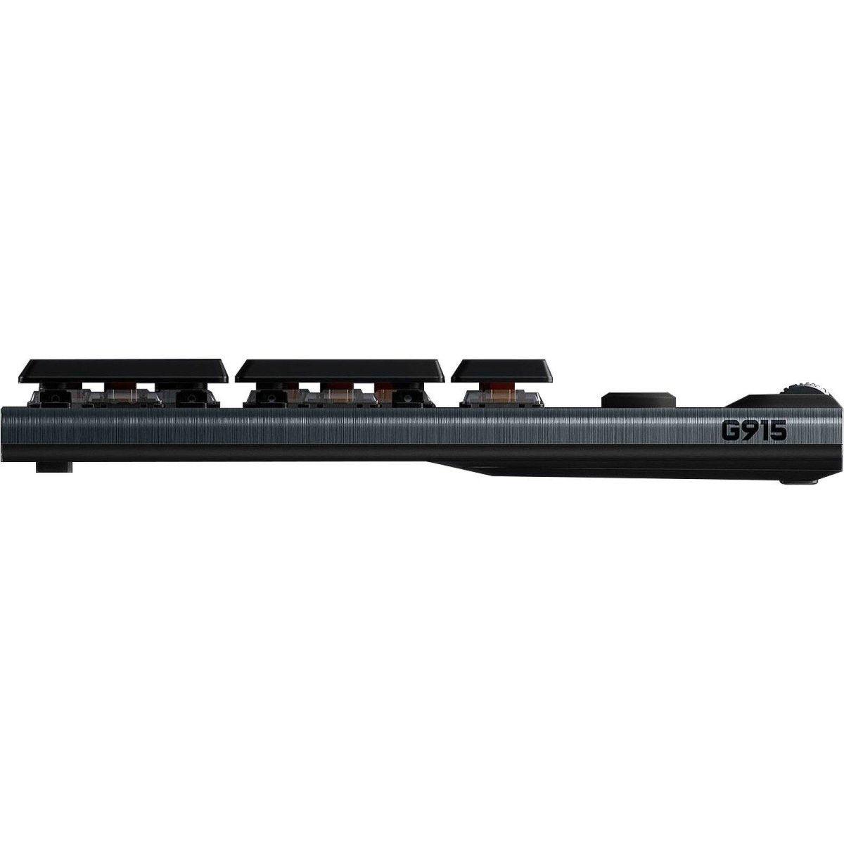 Logitech G915 Lightspeed Carbone (Tactile Version) - Clavier Gamer Sans Fil prix maroc- Smartmarket.ma