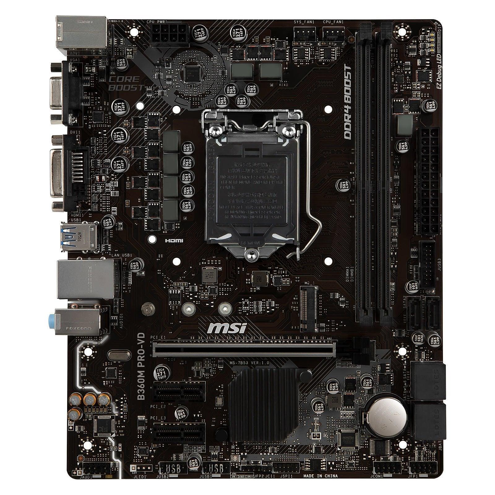 MSI B360M PRO-VD prix maroc- Smartmarket.ma