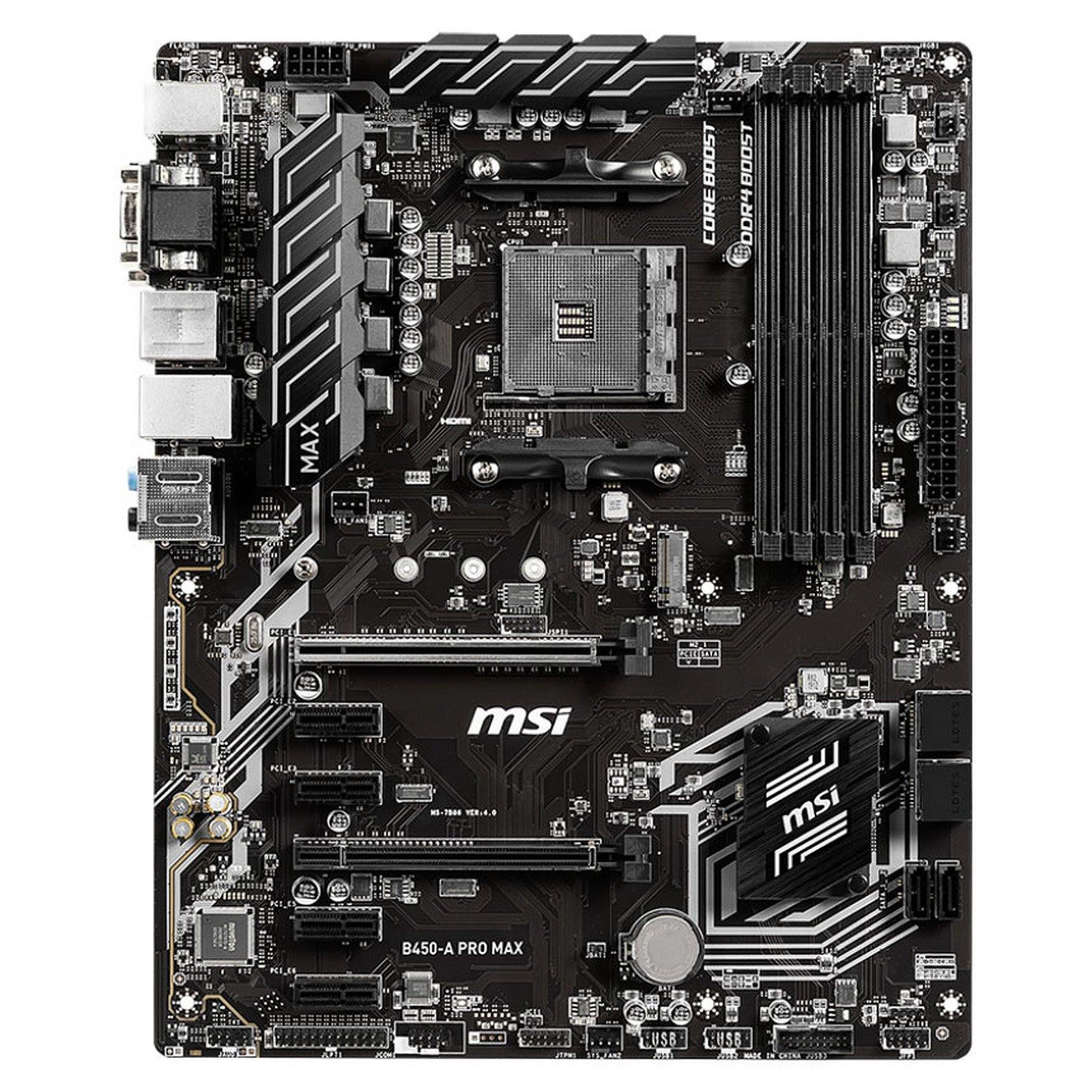 MSI B450-A Pro Max - Carte mère | Socket AM4 AMD B450 prix maroc- Smartmarket.ma