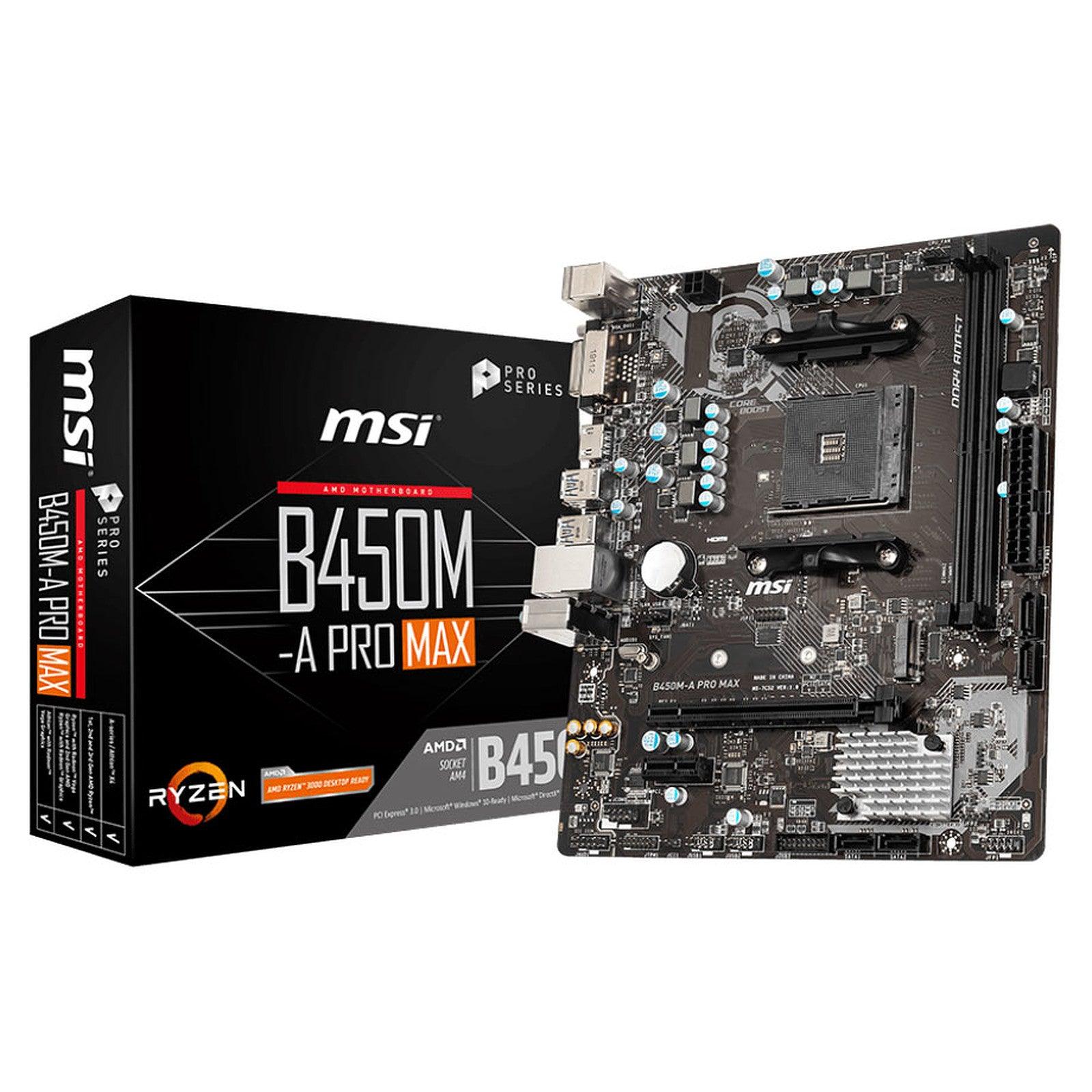MSI B450M-A pro max prix maroc- Smartmarket.ma