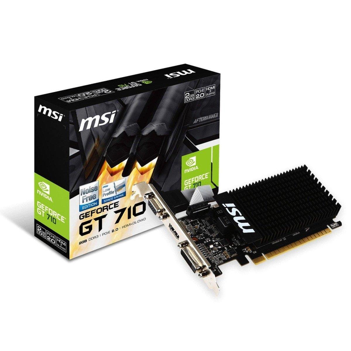 MSI GeForce GT 710 2GD3H LP - Carte Graphique | 2 Go - HDMI/DVI prix maroc- Smartmarket.ma