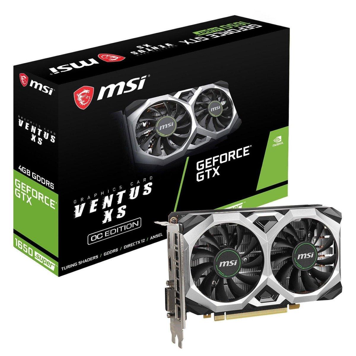 MSI GeForce GTX 1650 Super Ventus XS OC - Carte Graphique | VRAM GDDR6 prix maroc- Smartmarket.ma
