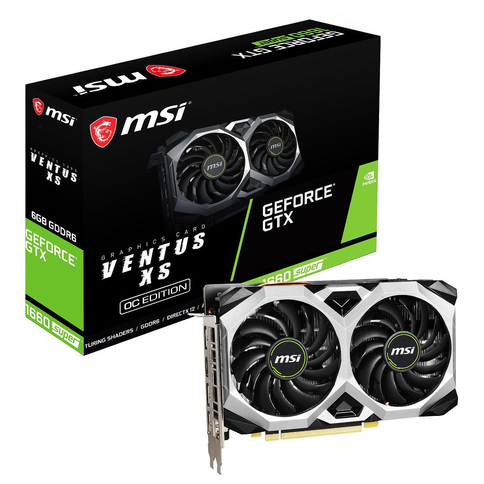 MSI GeForce GTX 1660 Super Ventus XS OC prix maroc- Smartmarket.ma