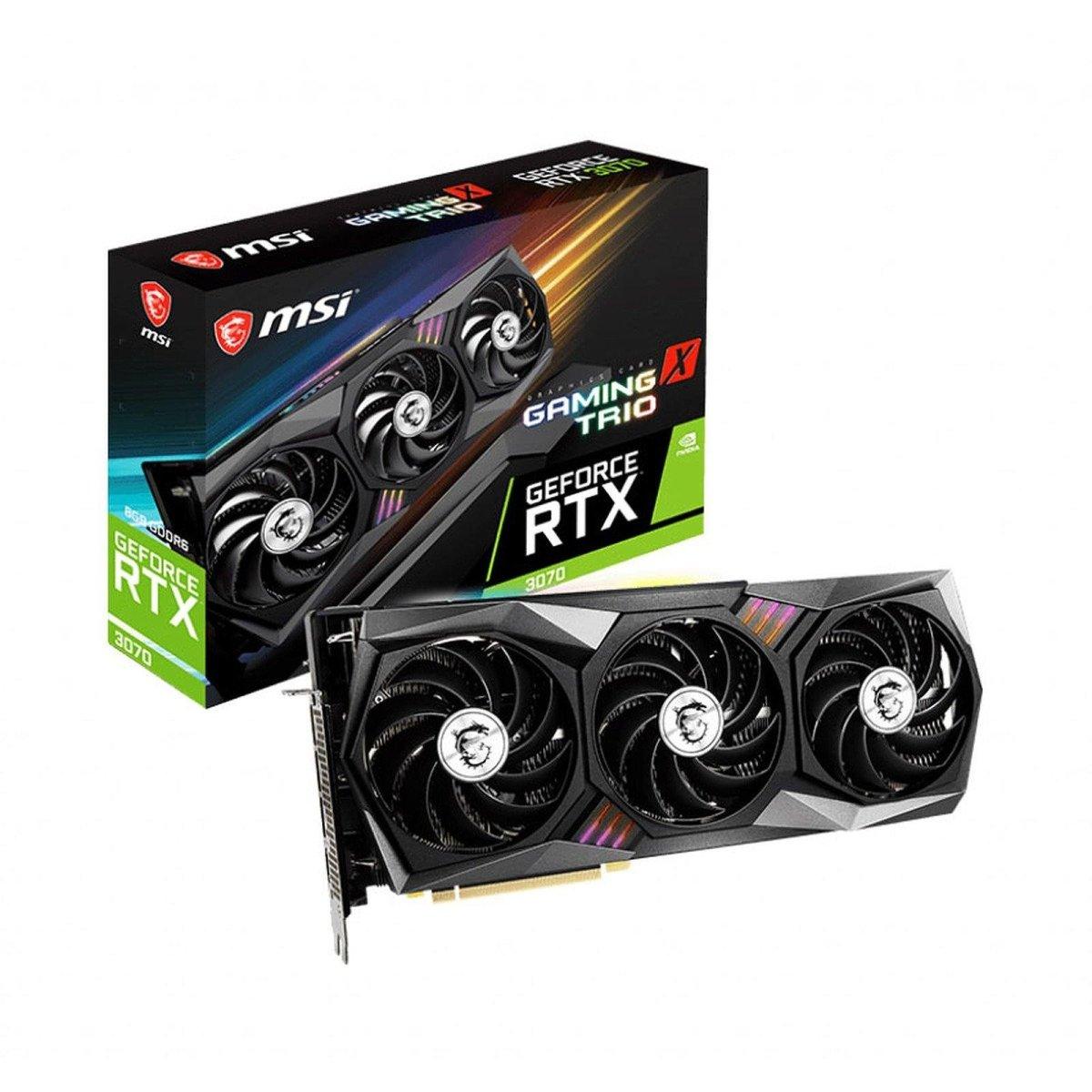 MSI GeForce RTX 3070 GAMING X TRIO 8G - Carte Graphique | 8 Go GDDR6 prix maroc- Smartmarket.ma