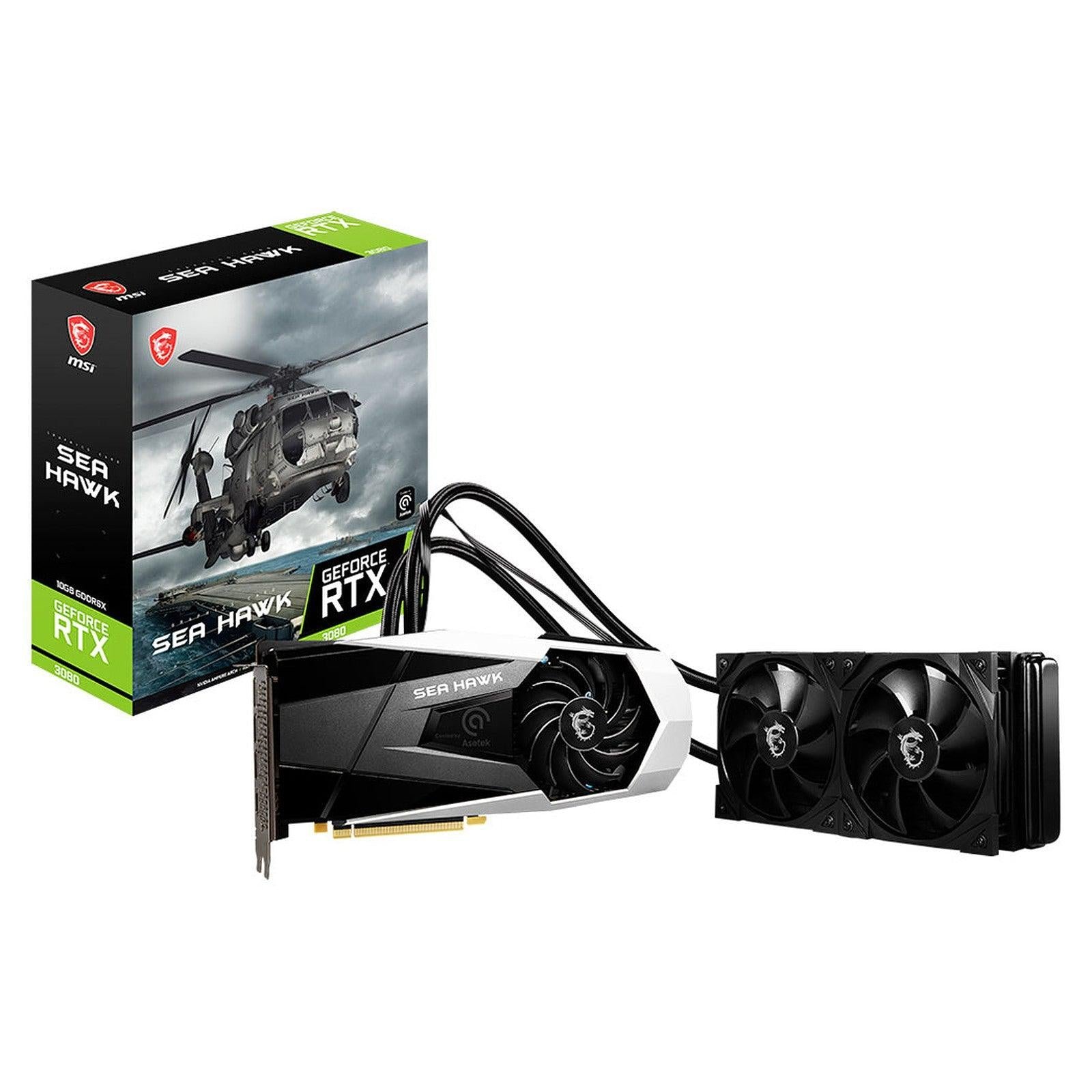MSI GeForce RTX 3080 SEA HAWK X 10G LHR - Carte graphique | GDDR6X prix maroc- Smartmarket.ma