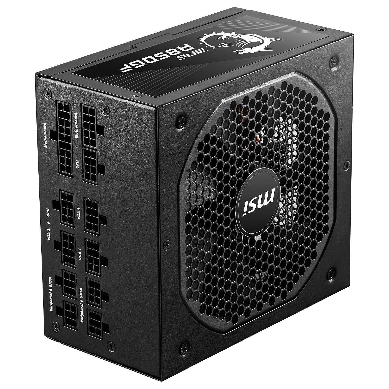 MSI MPG A850GF 80PLUS Gold | Alimentation PC modulaire 850W ATX 12V prix maroc- Smartmarket.ma