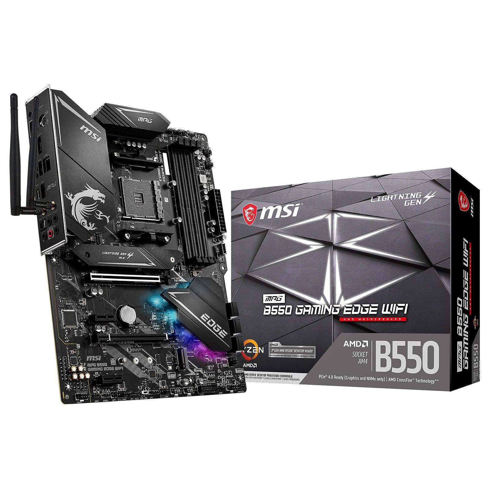 MSI MPG B550 Gaming Edge Wifi - Carte mère | PCI-Express 4.0 prix maroc- Smartmarket.ma