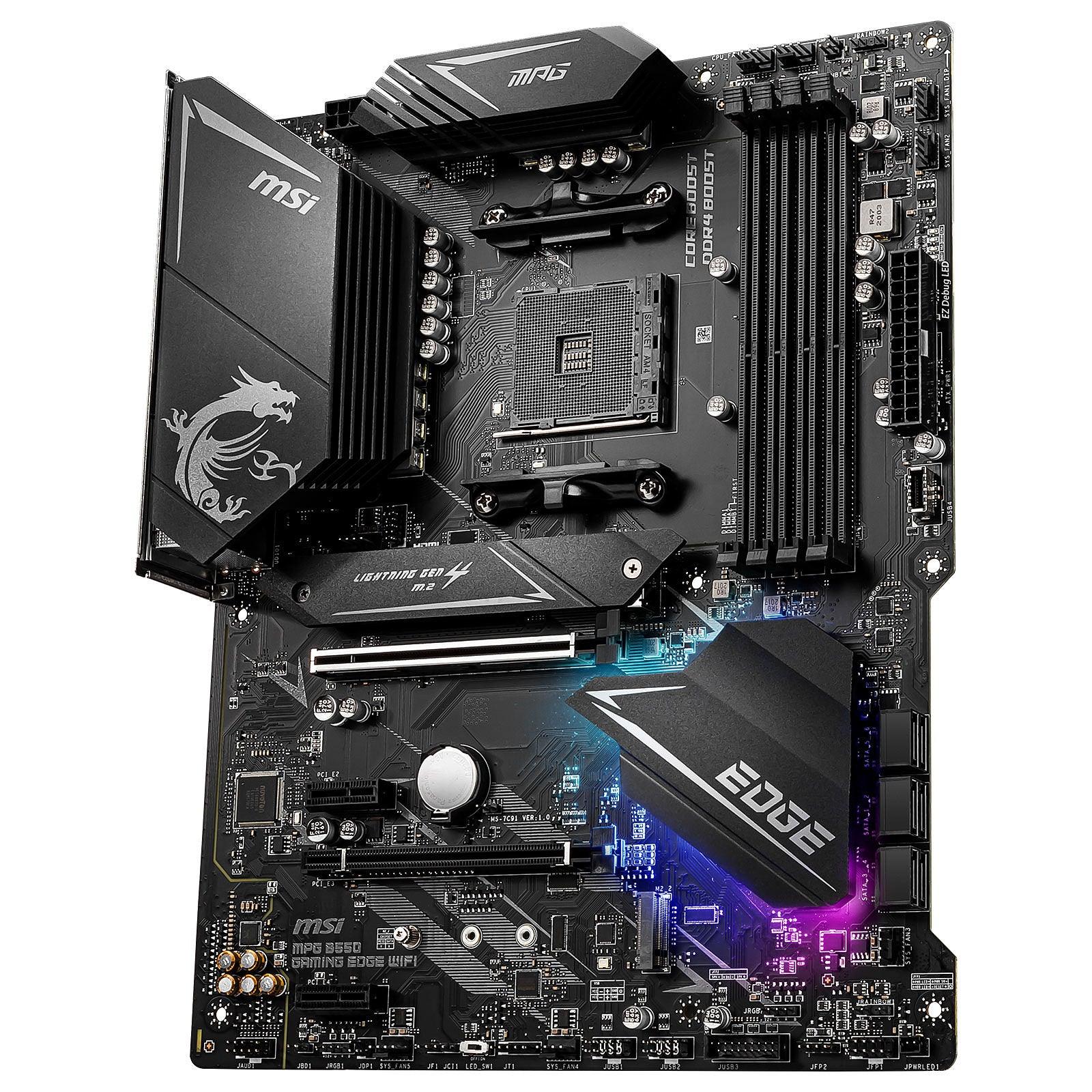 MSI MPG B550 Gaming Edge Wifi - Carte mère | PCI-Express 4.0 prix maroc- Smartmarket.ma