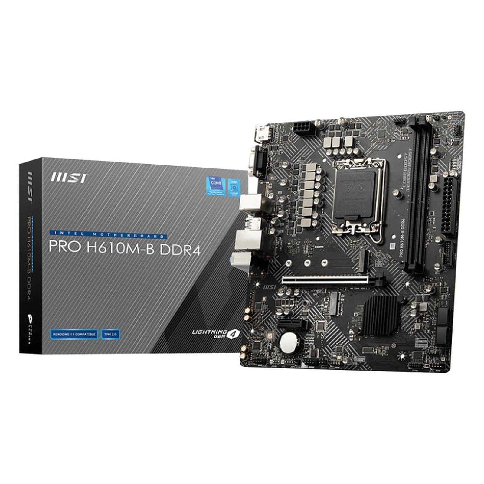 MSI pro H610M-B ddr4 prix maroc- Smartmarket.ma