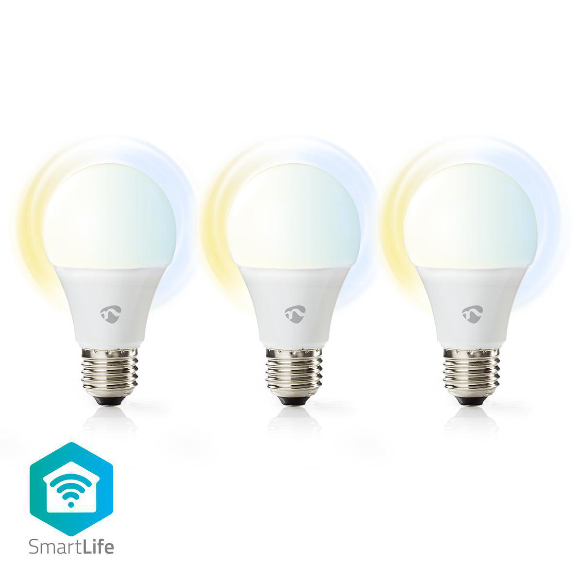 Nedis Smartlife - Ampoule connectée LED Intelligente Wi-FI | Pack de 3 ampoules prix maroc- Smartmarket.ma