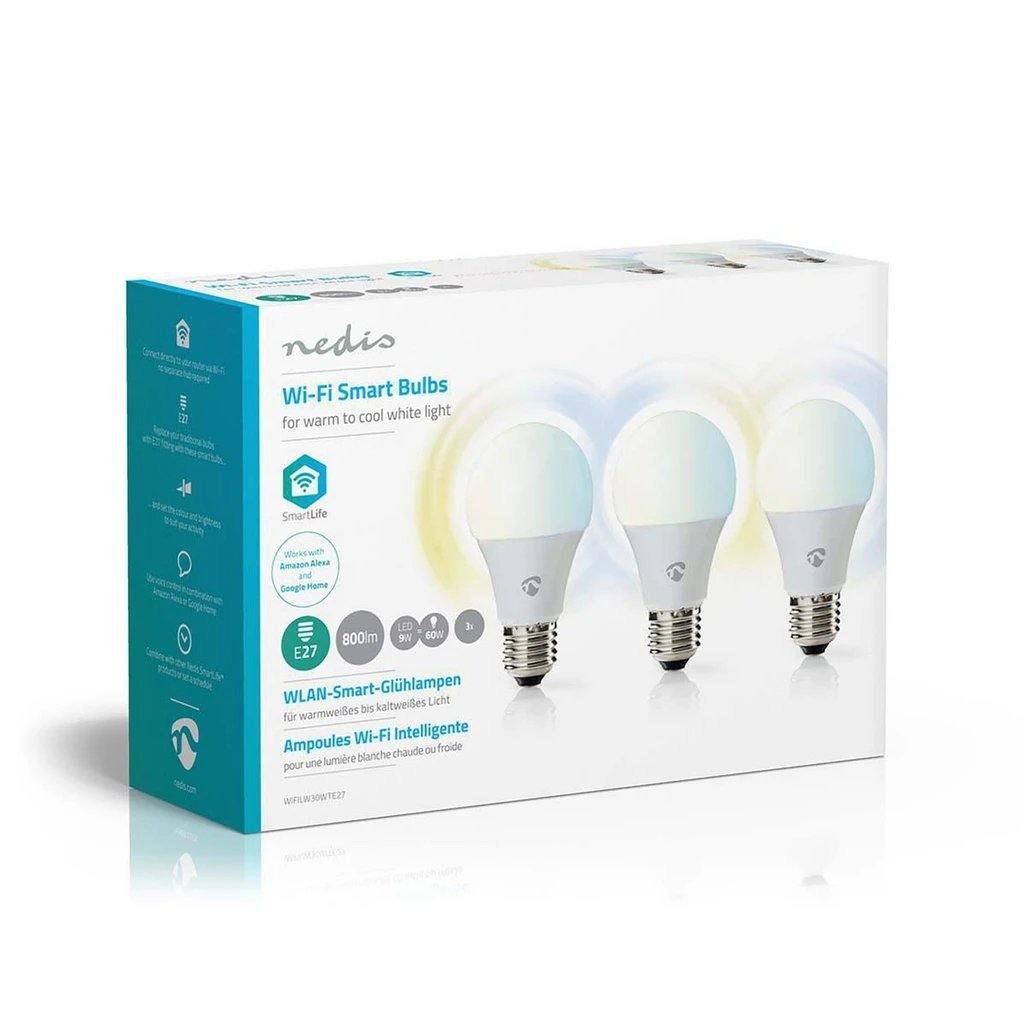 nedis-smartlife-ampoule-connectee-led-intelligente-wi-fi-or-pack-de-3-ampoules-prix-maroc-4 Nedis Smartlife - Ampoule connectée LED Intelligente Wi-FI | Pack de 3 ampoules prix maroc- Smartmarket.ma