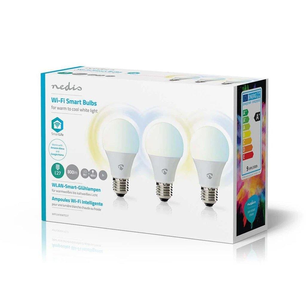 nedis-smartlife-ampoule-connectee-led-intelligente-wi-fi-or-pack-de-3-ampoules-prix-maroc-6 Nedis Smartlife - Ampoule connectée LED Intelligente Wi-FI | Pack de 3 ampoules prix maroc- Smartmarket.ma