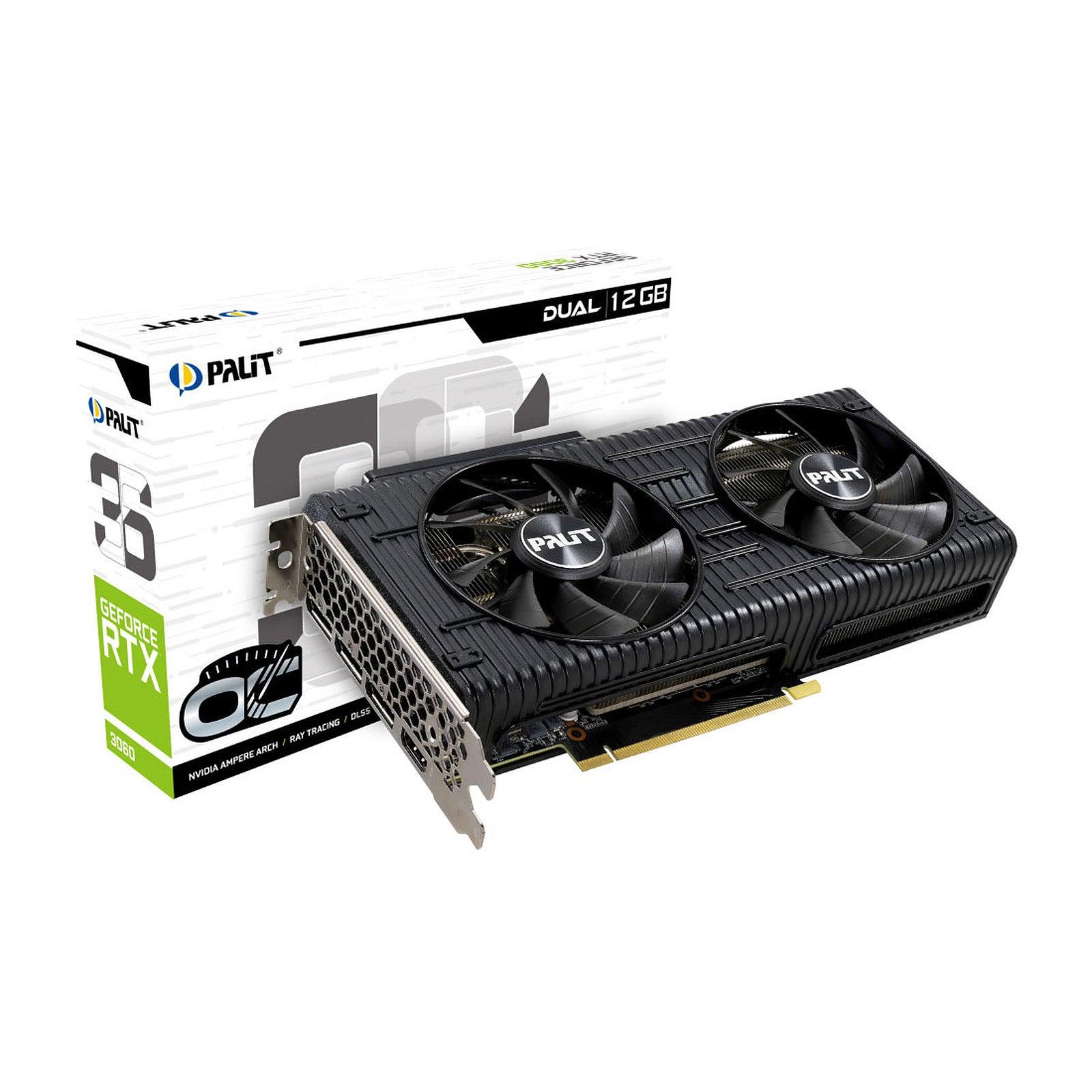 Palit GeForce RTX 3060 Dual OC - Carte Graphique | 12 Go GDDR6 prix maroc- Smartmarket.ma