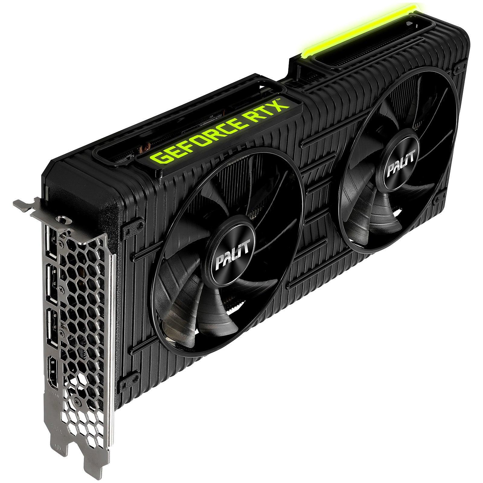 Palit GeForce RTX 3060 Ti Dual OC - Carte Graphique | 8 Go GDDR6 LHR prix maroc- Smartmarket.ma