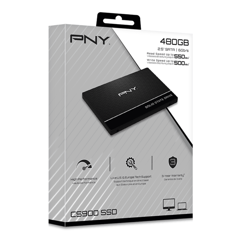 PNY CS900 480go SSD 2.5″ (SSD7CS900-480-PB) Prix SSD Maroc pas cher - smartmarket.ma
