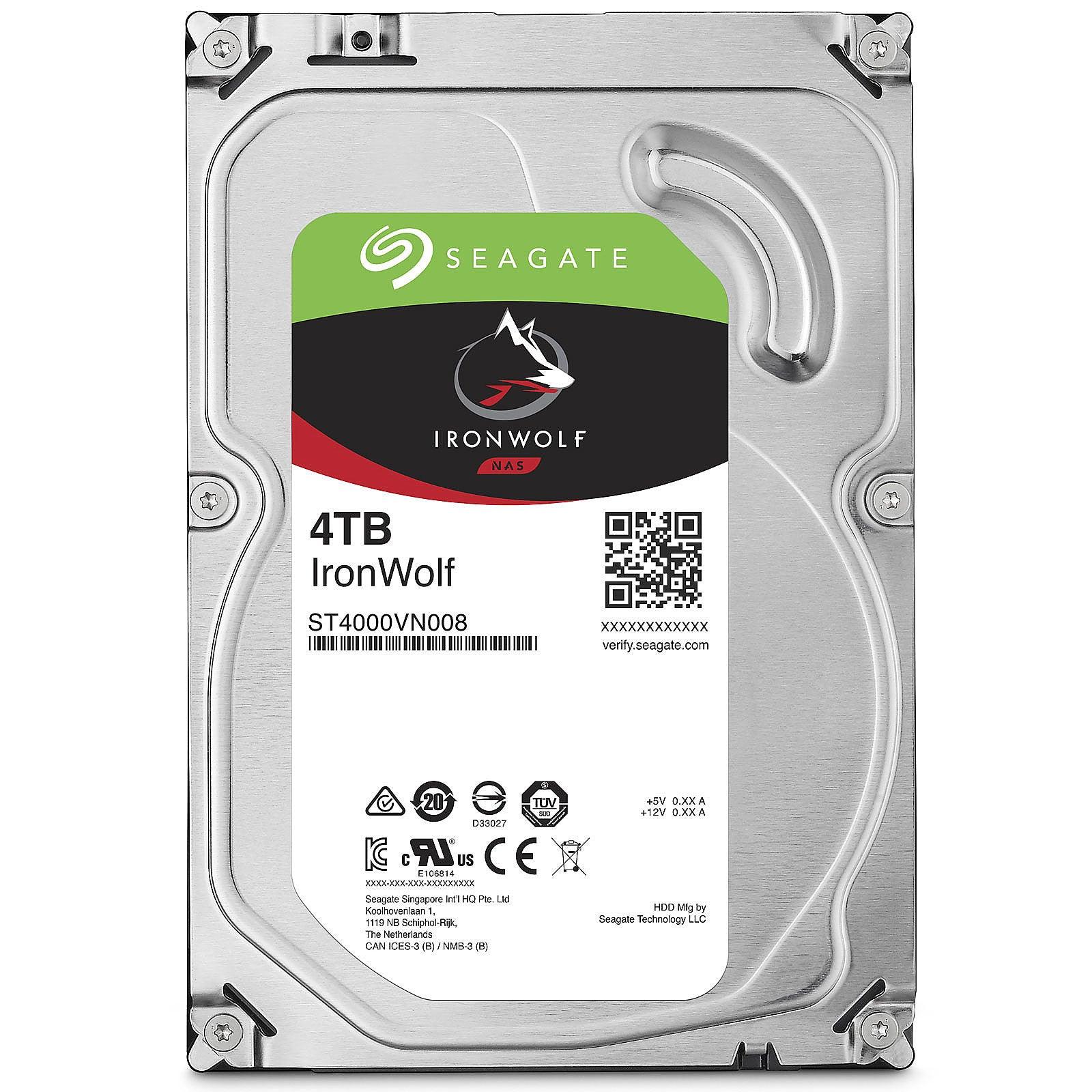 Seagate IronWolf 4 To Maroc Prix 0763649110560 pas cher - smartmarket.ma