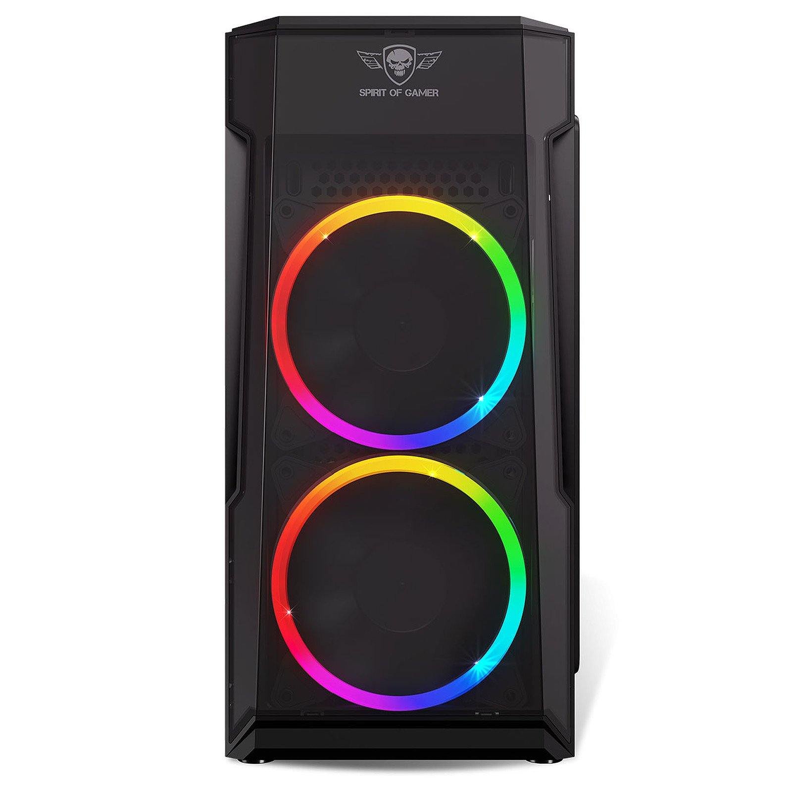 Spirit of Gamer Deathmatch 3 ARGB Edition | Boîtier Mini Tour Noir avec fenêtre prix maroc- Smartmarket.ma