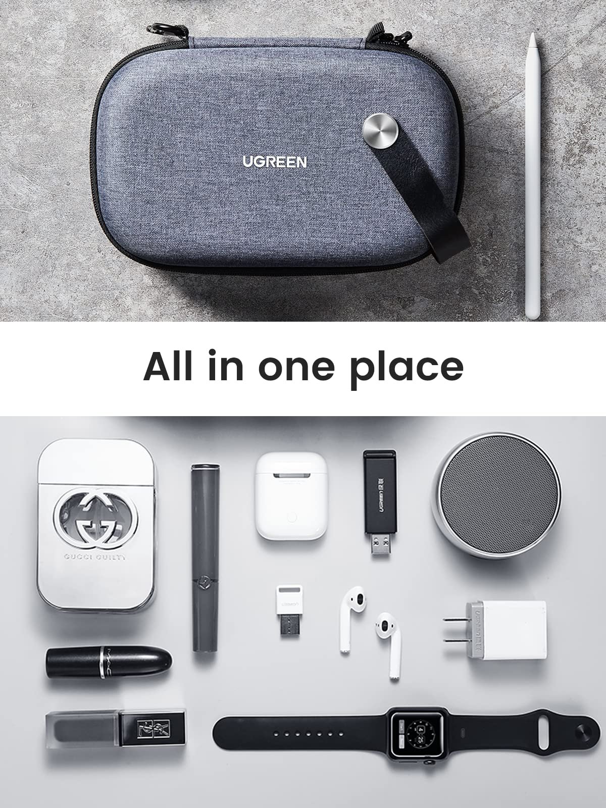 Ugreen Travel Electronics Organizer for Cables and Accessories prix maroc- Smartmarket.ma
