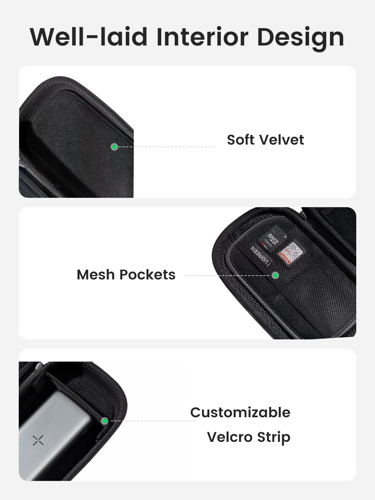 Ugreen Travel Electronics Organizer for Cables and Accessories prix maroc- Smartmarket.ma