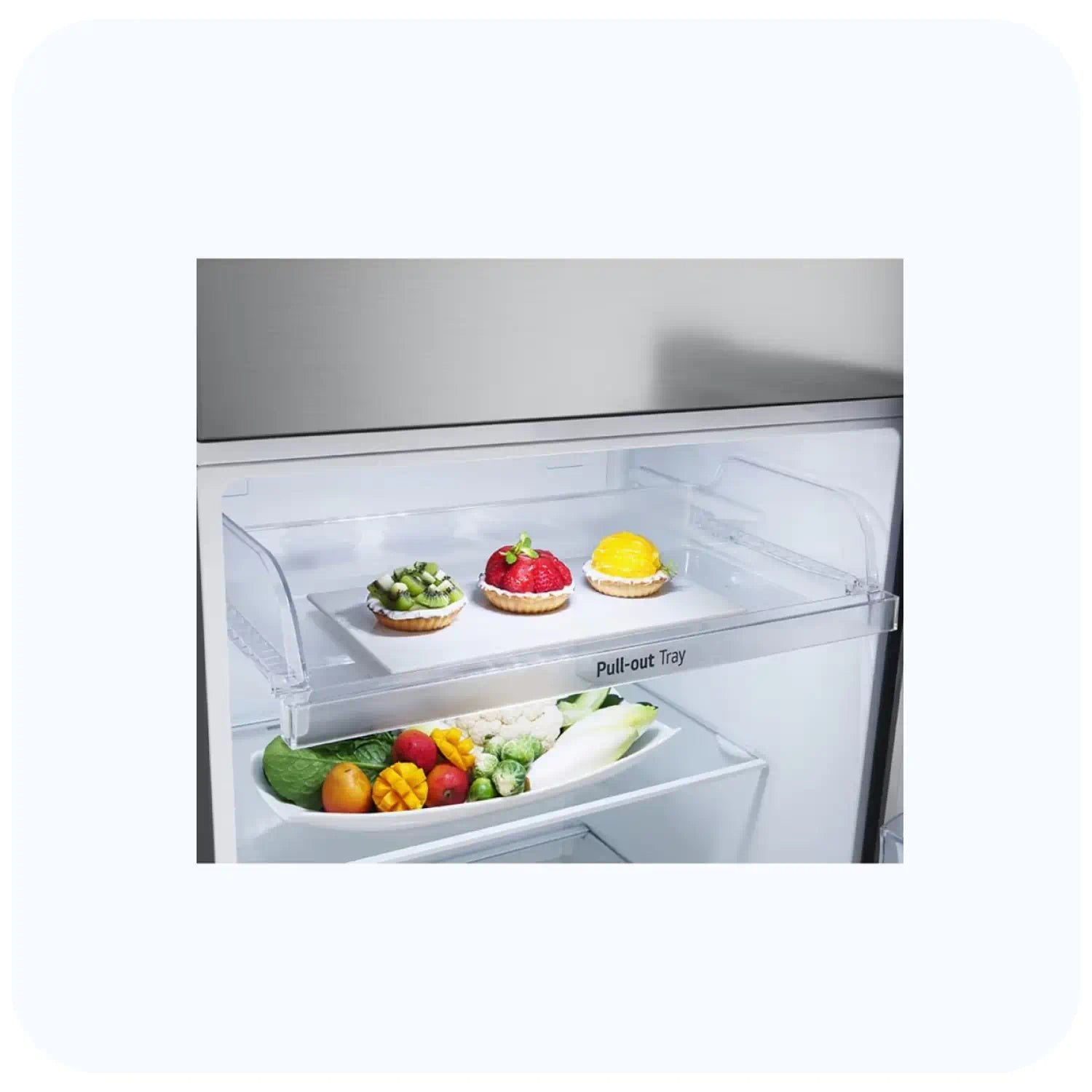 LG GR-B460PLGB 2 DOOR REFRIGERATOR 395L NET STAINLESS STEEL