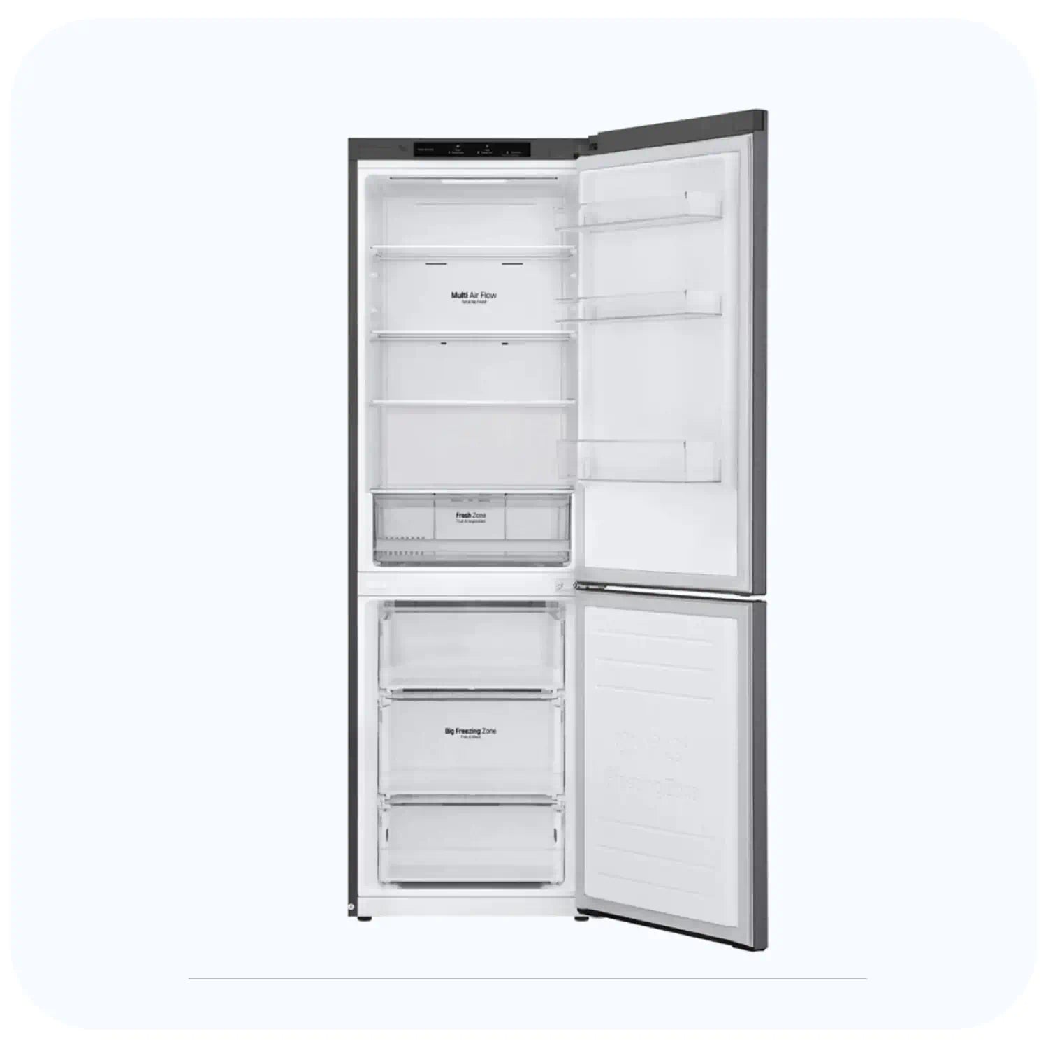 LG GR-B479NQDM 341L COMBINED FRIDGE WITH BLACK DISPLAY