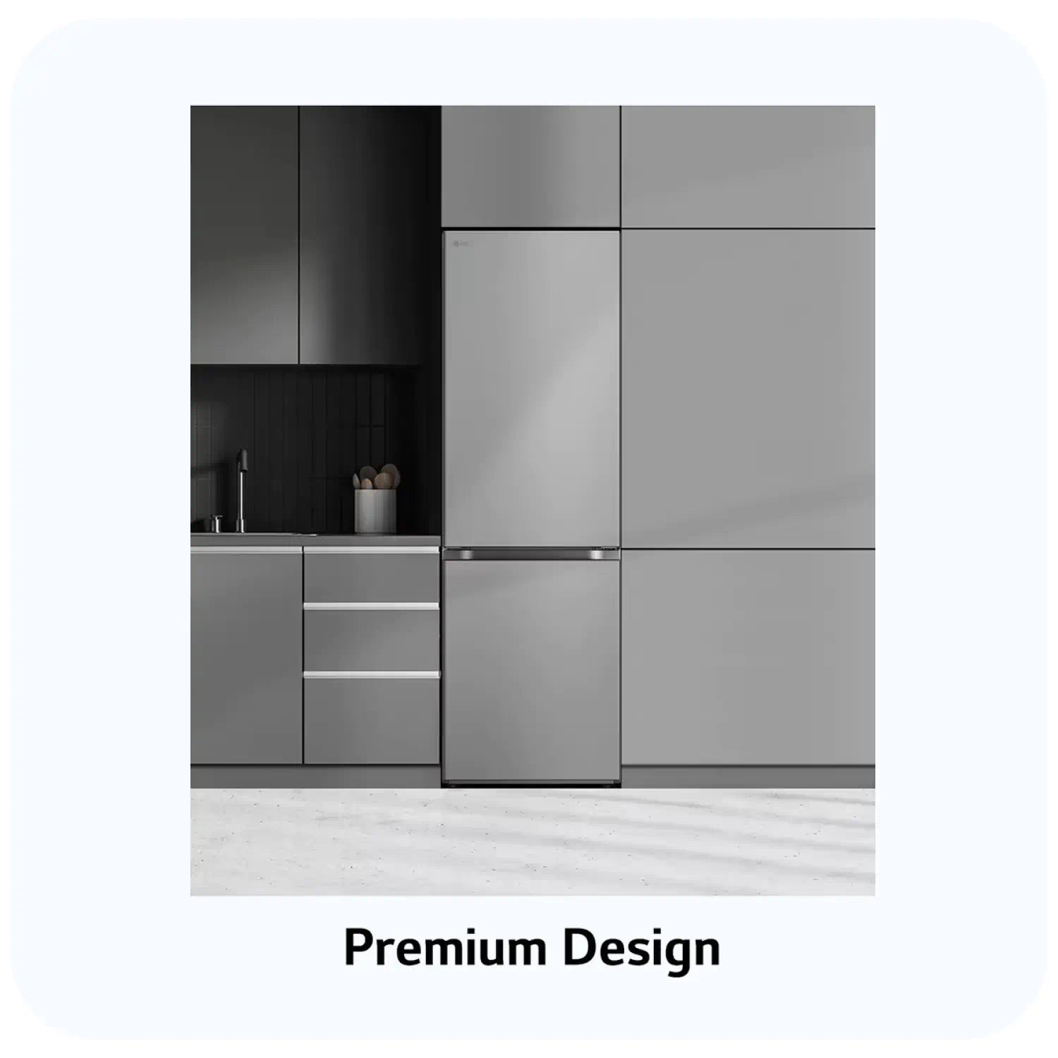 LG GR-B489FMGW COMBINED 341L NET SILVER FRIDGE